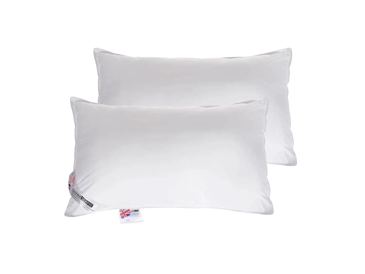 Homescapes Microfibre Extra Fill Pillow Pair