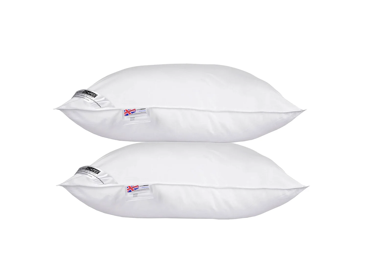 Homescapes Microfibre Extra Fill Pillow Pair