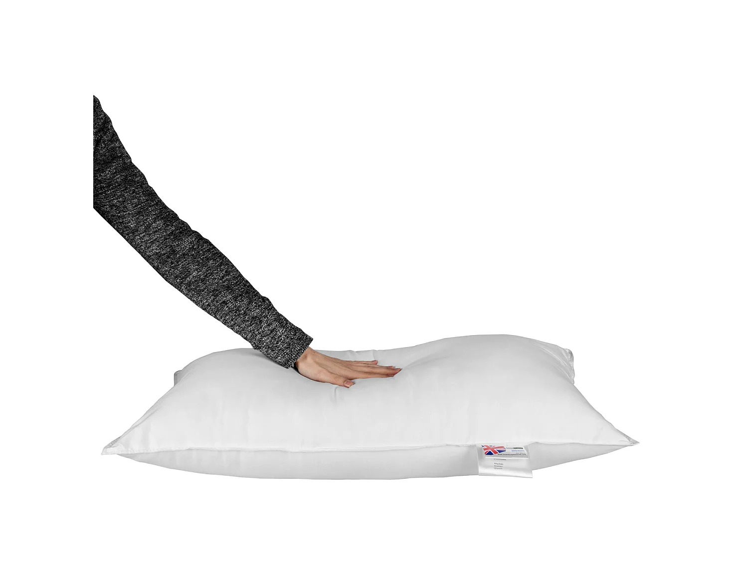 Homescapes Microfibre Euro Continental Pillow - 40cm x 80cm (16"x32")