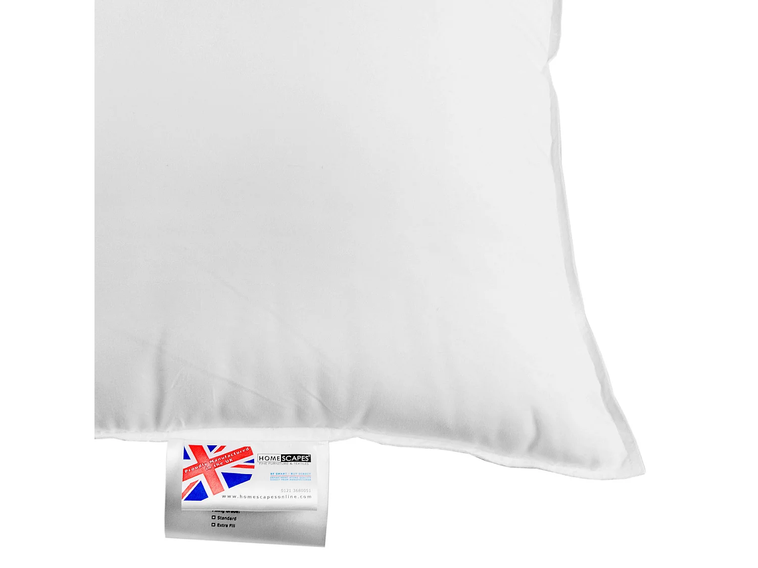 Homescapes Microfibre Euro Continental Pillow - 40cm x 80cm (16"x32")