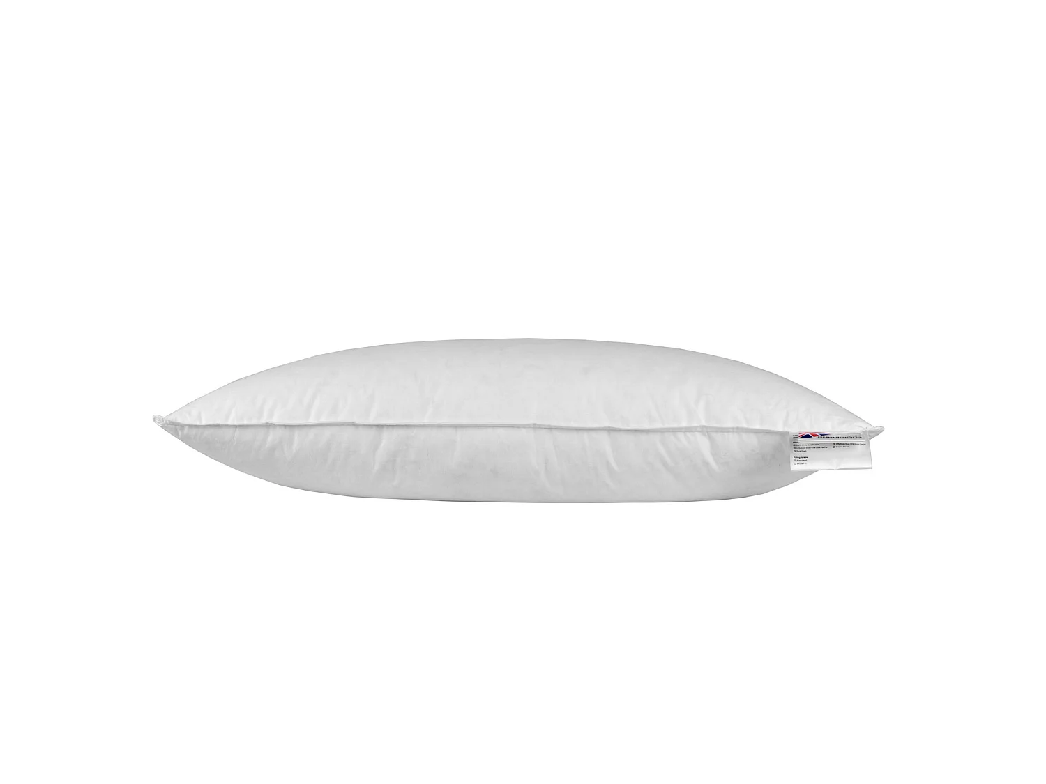 Homescapes Goose Feather & Down Euro Continental Pillow - 40cm x 80cm (16"x32")