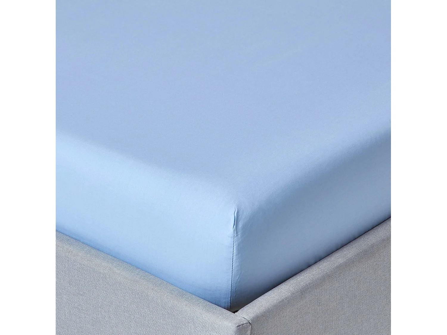 Homescapes Blue Egyptian Cotton Deep Fitted Sheet 200 TC, Super King