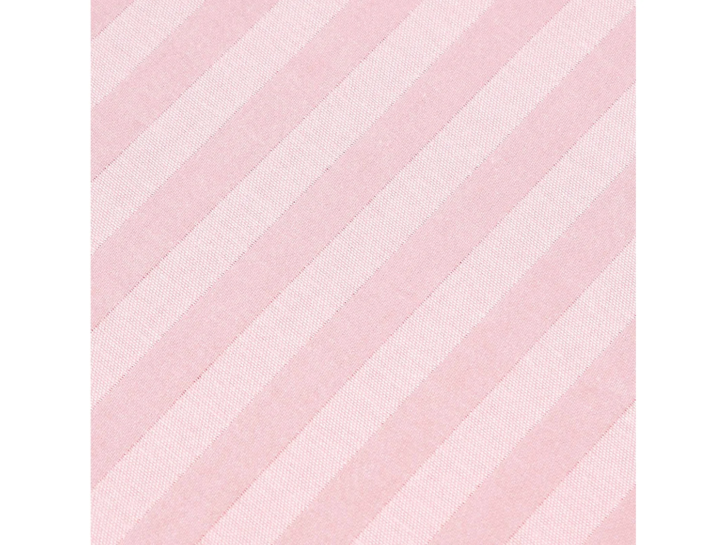 Homescapes Pink Egyptian Cotton Satin Stripe Fitted Sheet 330 TC, Double