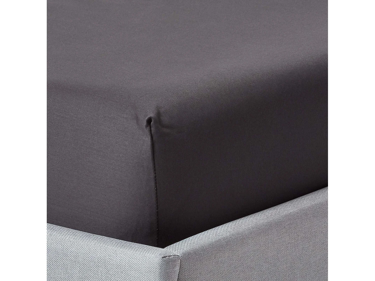 Homescapes Dark Charcoal Grey Egyptian Cotton Deep Fitted Sheet 1000 TC, Super King
