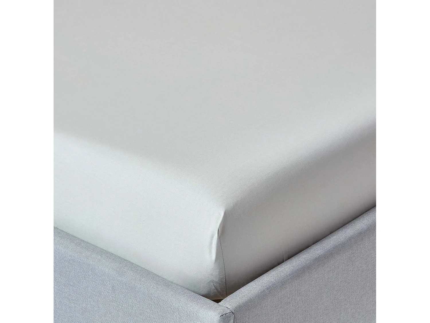 Homescapes Silver Grey Egyptian Cotton Deep Fitted Sheet 200 TC, King