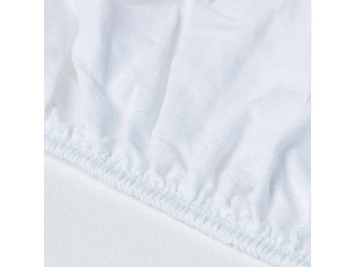 Drap-housse grand bonnet en lin lavé Blanc – 90 x 190 cm  - HOMESCAPES