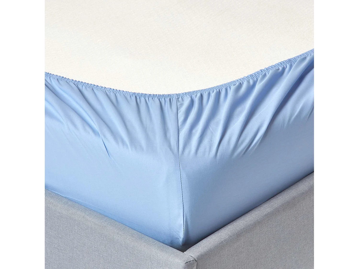 Homescapes Blue Egyptian Cotton Fitted Sheet 200 TC, King