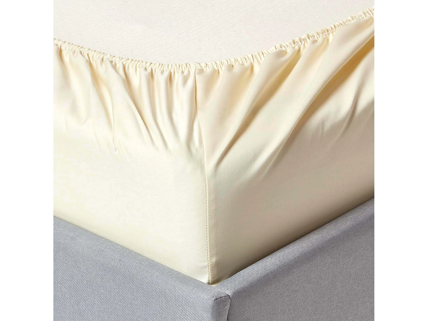 Homescapes Cream Deep Fitted Sheet Egyptian Cotton 1000 TC King Size