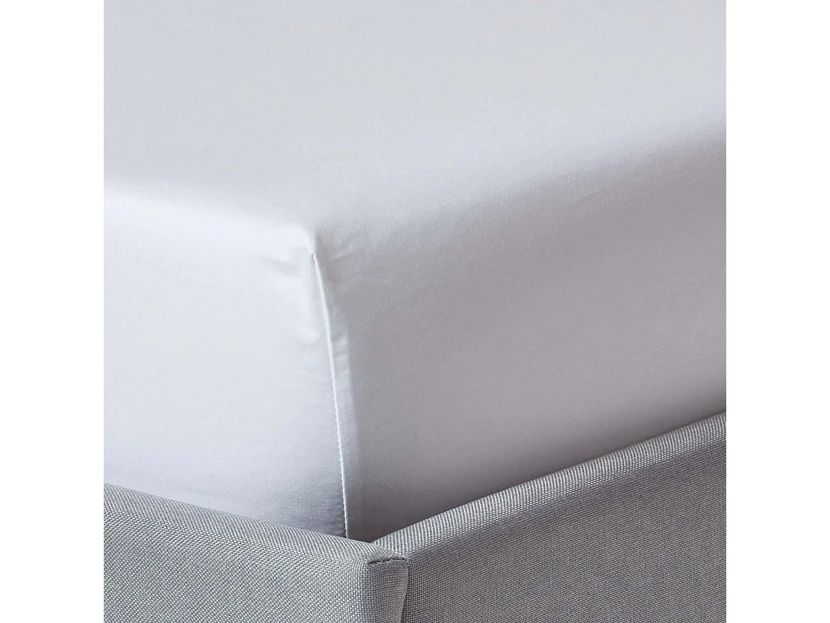 Homescapes White Deep Fitted Sheet Egyptian Cotton 1000 TC Super King Size