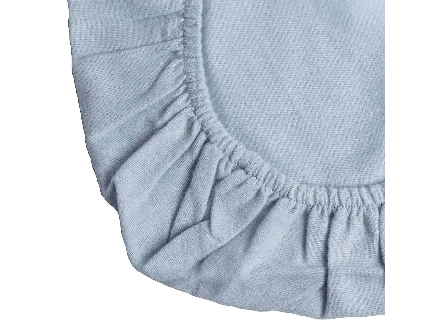 Homescapes Blue Brushed Cotton Fitted Cot Sheet Pair 100% Cotton, 70 x 140 cm