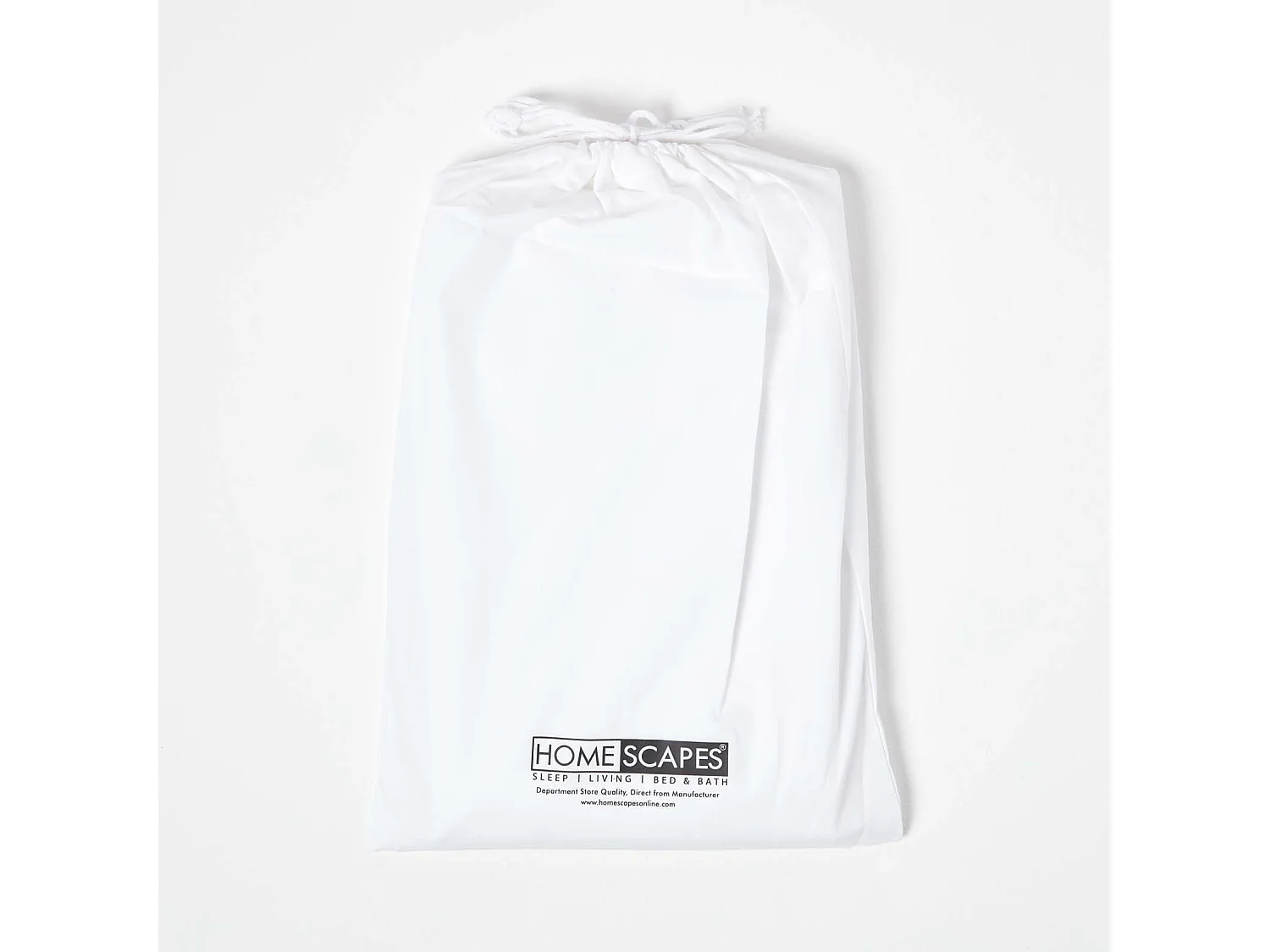 Homescapes White Cotton Cot Bed Fitted Sheets 200 Thread Count, 2 Pack