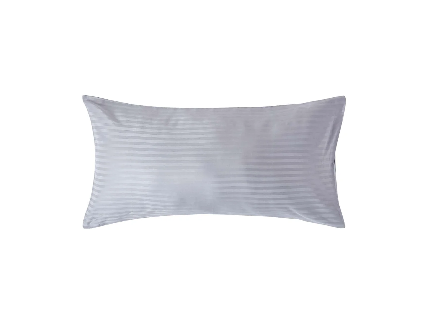 Homescapes Grey Egyptian Cotton Satin Stripe Housewife Pillowcase, King Size