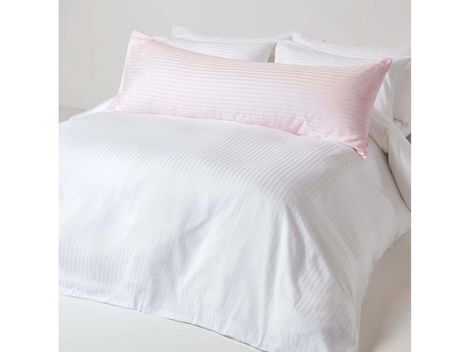 Homescapes Pink Egyptian Cotton Ultrasoft Body Pillowcase 330 TC