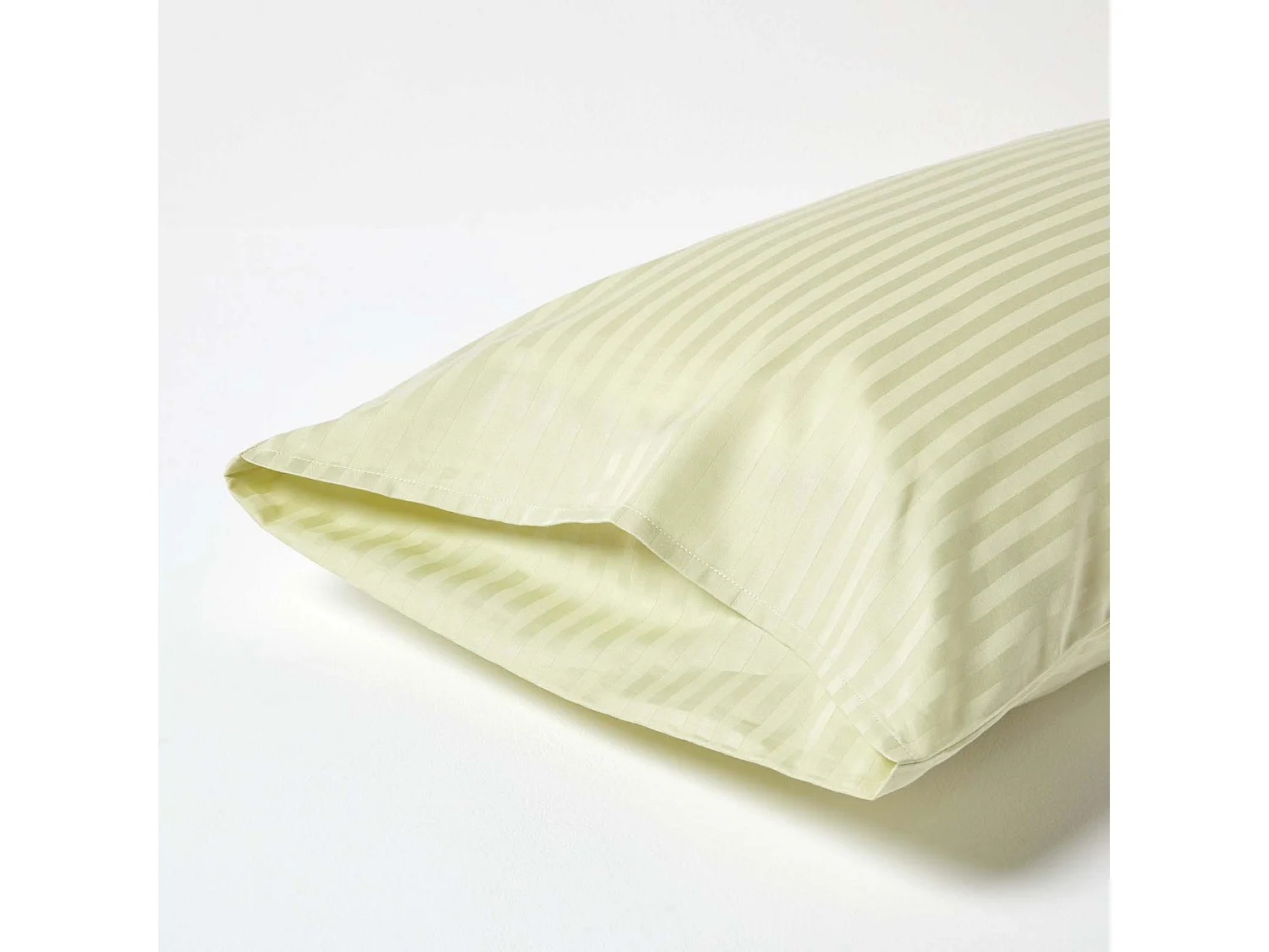 Homescapes Sage Green Egyptian Cotton Ultrasoft Housewife Pillowcase 330 TC, King Size
