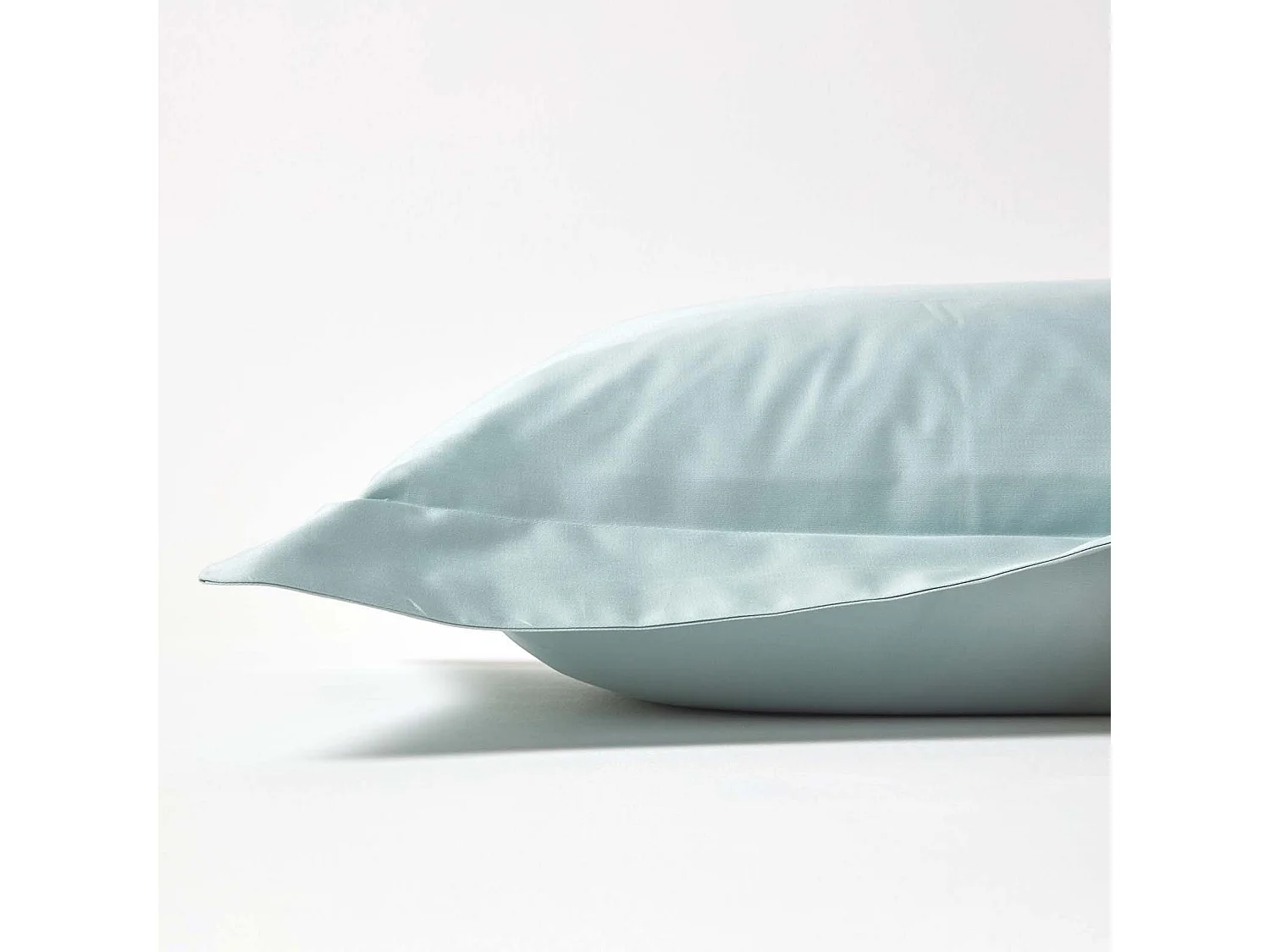 Homescapes Duck Egg Blue Organic Cotton Oxford Pillowcase 400 TC