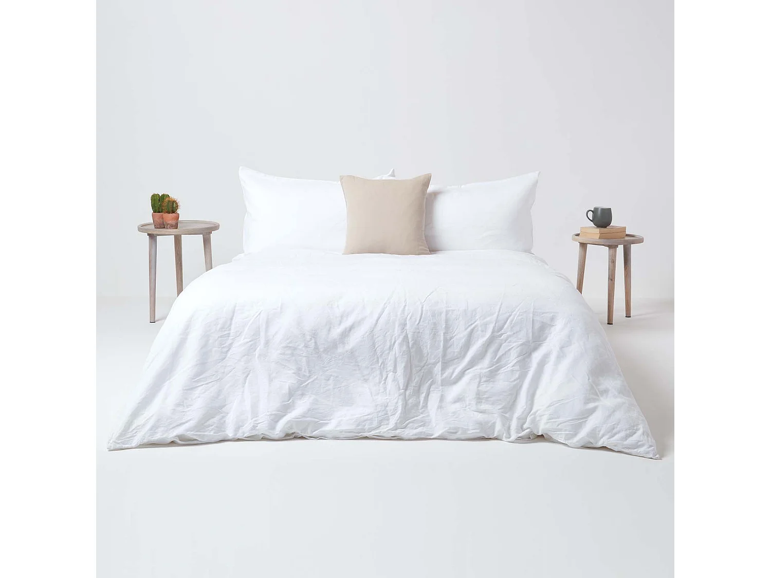 Homescapes Natural European Linen Pillowcase, 40 x 80 cm