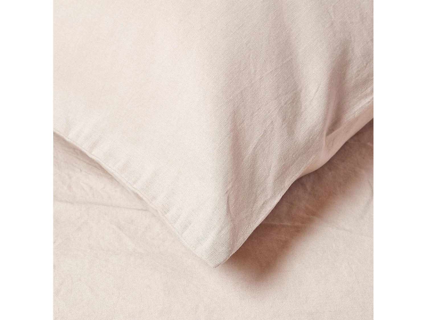 Homescapes Natural European Linen Pillowcase, 40 x 80 cm