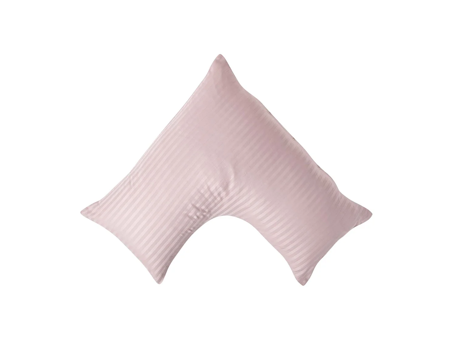 Homescapes Dusky Pink Violet Egyptian Cotton Super Soft V Shaped Pillowcase 330 TC