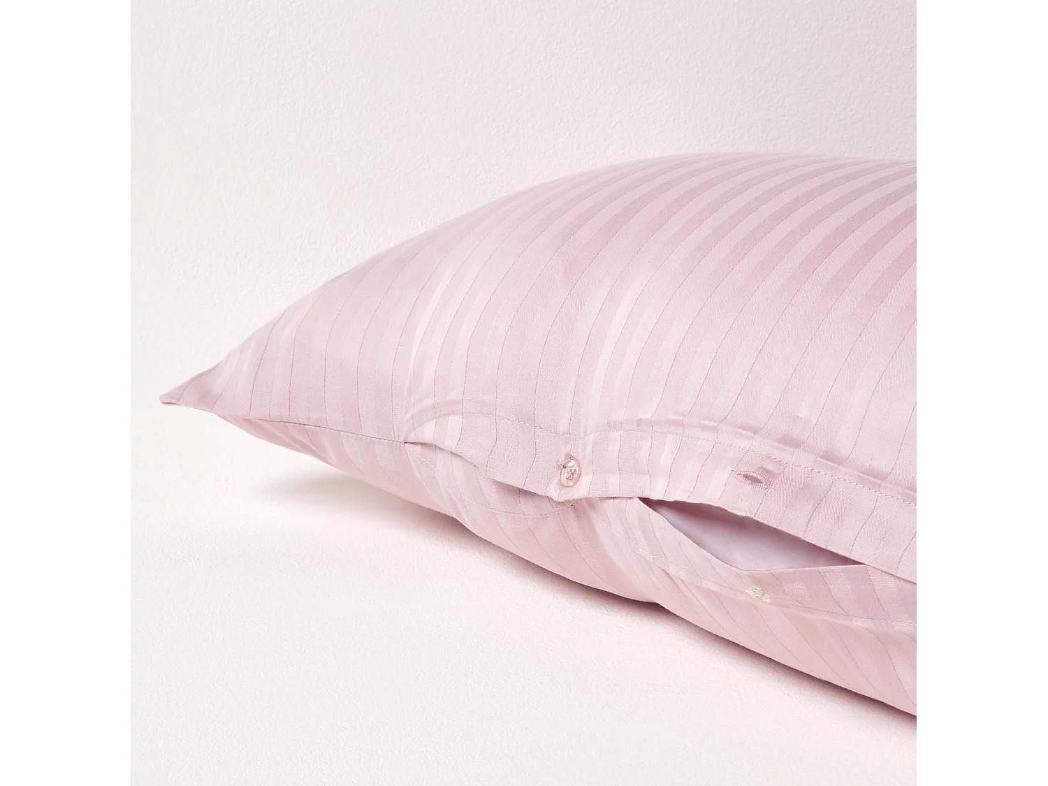 Homescapes Dusky Pink Violet Egyptian Cotton Super Soft V Shaped Pillowcase 330 TC