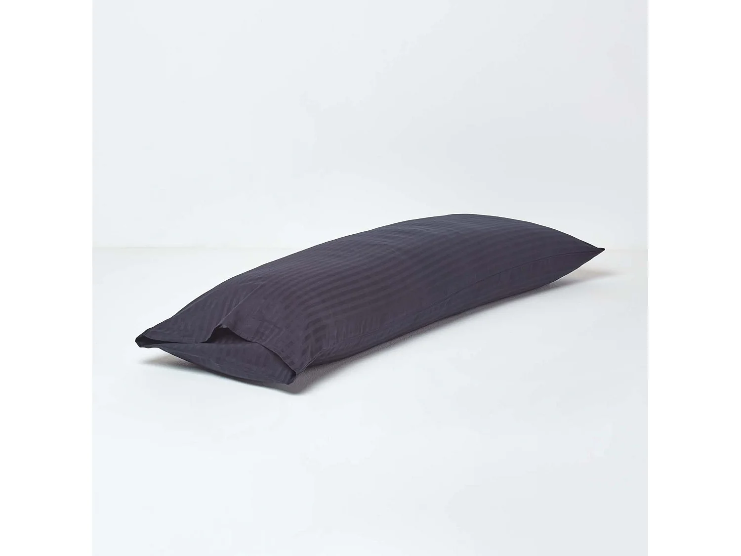 Homescapes Black Egyptian Cotton Ultrasoft Body Pillowcase 330 TC