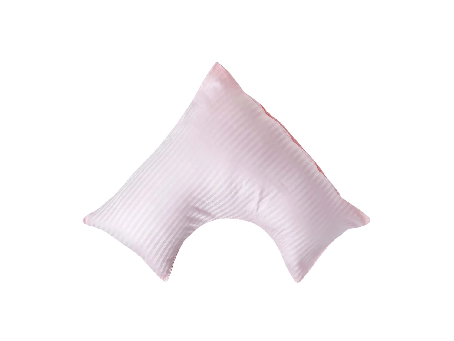 Homescapes Pink Egyptian Cotton Super Soft V Shaped Pillowcase 330 TC