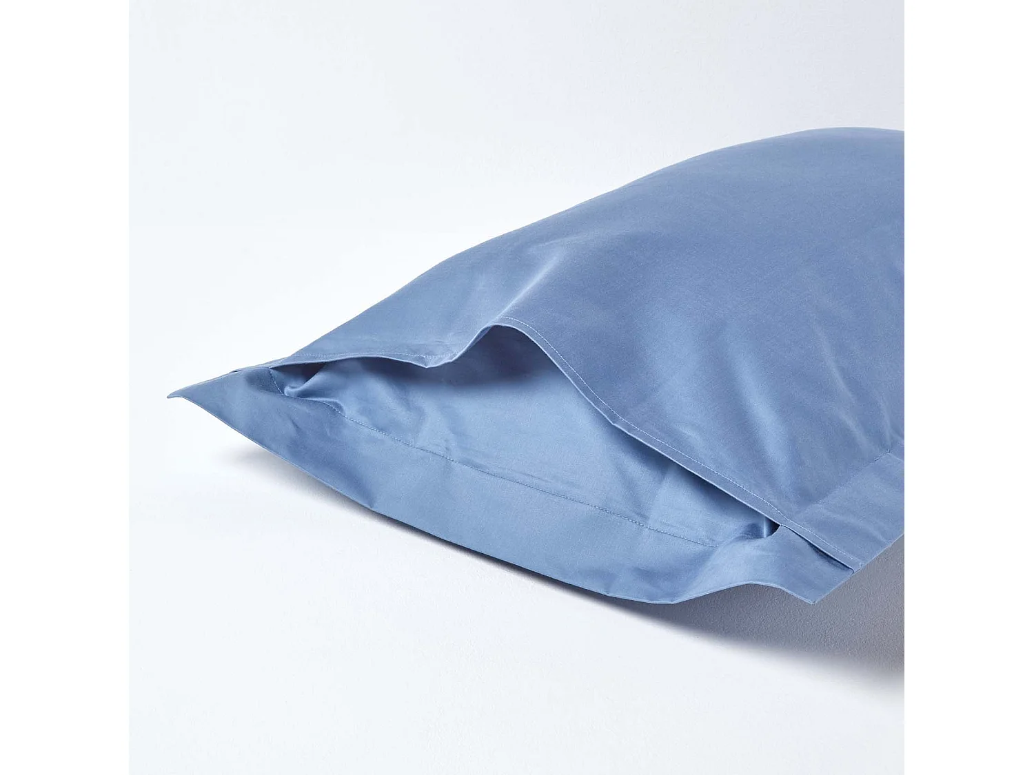 Homescapes Air Force Blue Egyptian Cotton Oxford Pillowcase 1000 TC, Standard