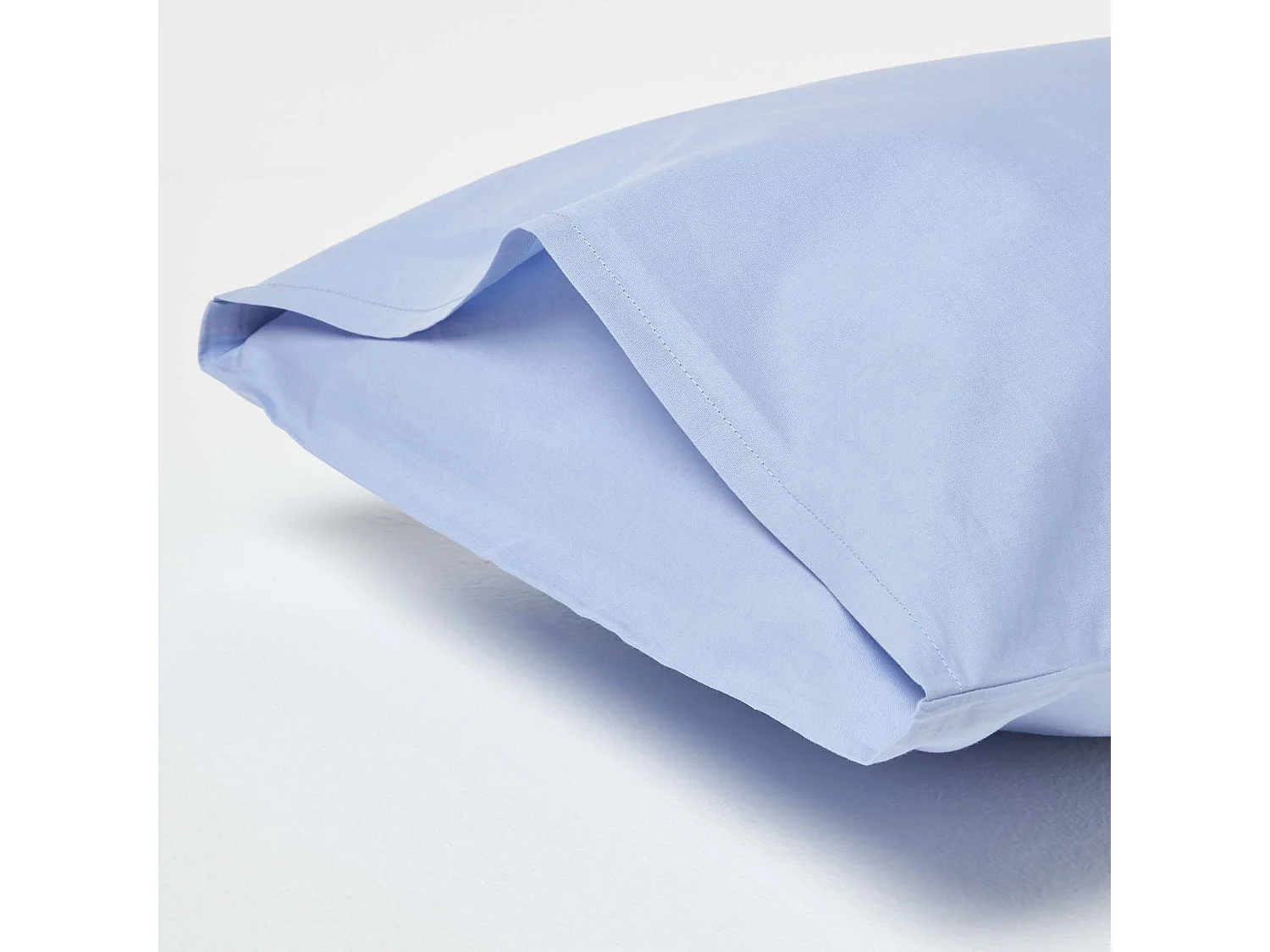 Homescapes Blue Cotton Kids Pillowcases 40 x 60 cm 200 Thread Count, 2 Pack