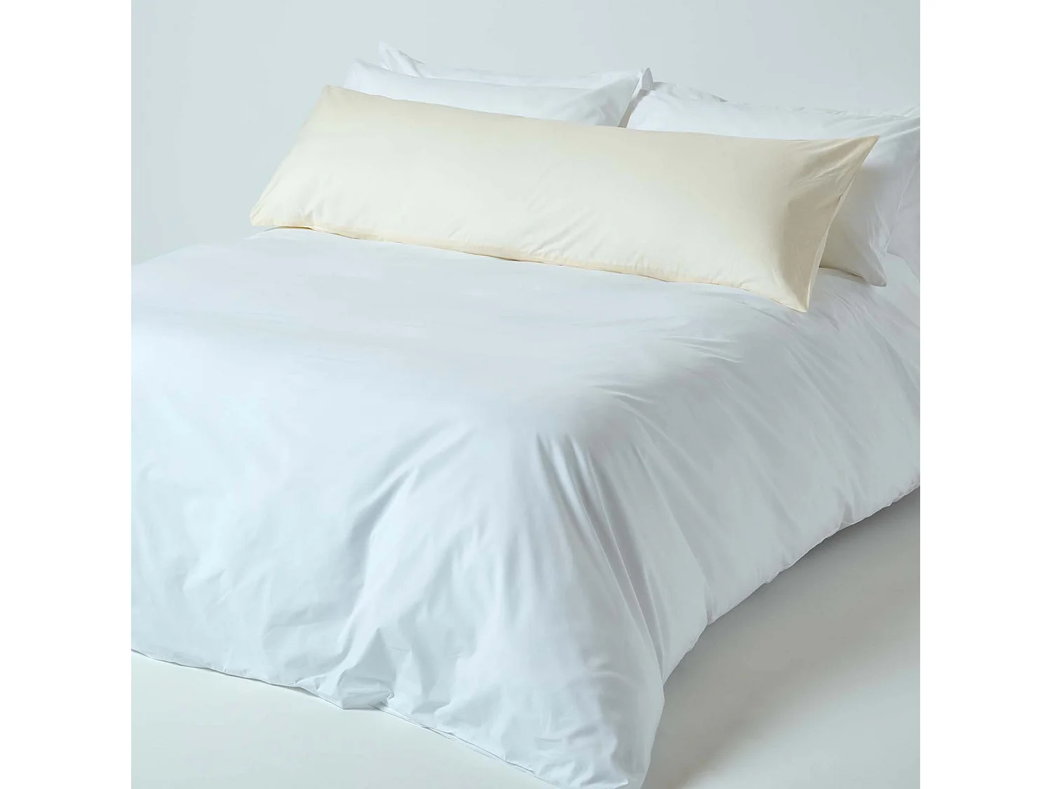 Homescapes Cream Egyptian Cotton Housewife Body Pillowcase 200 TC