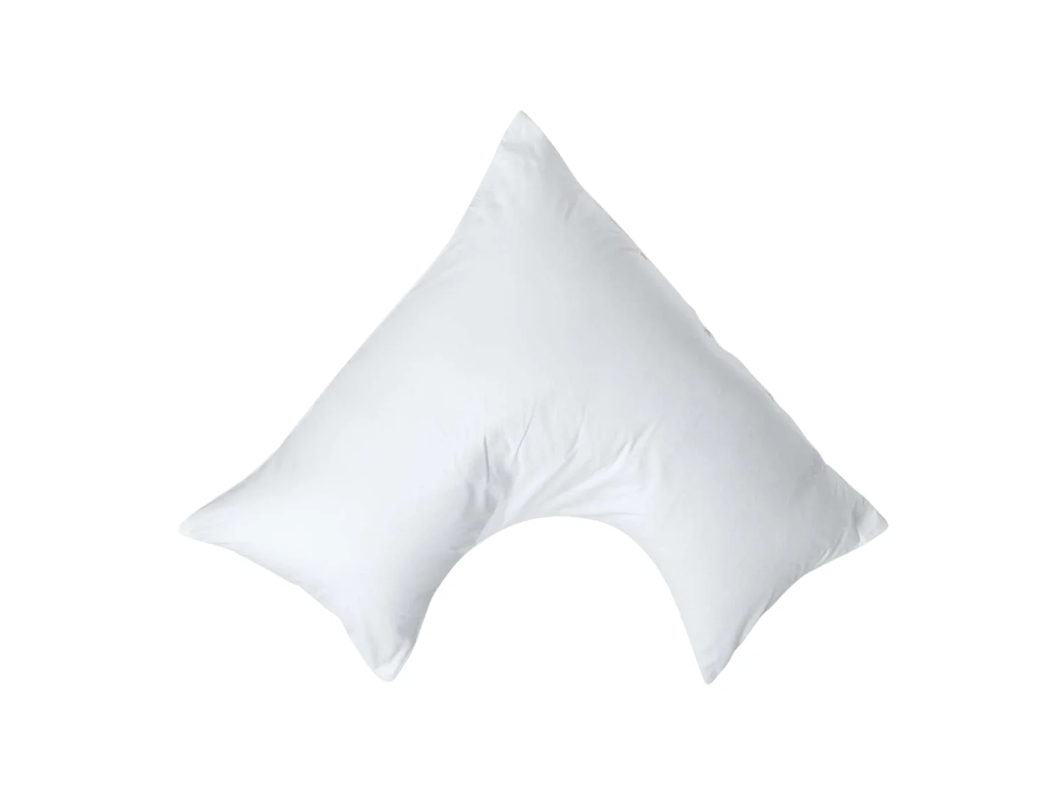 Homescapes White Egyptian Cotton V Shaped Pillowcase 200 TC