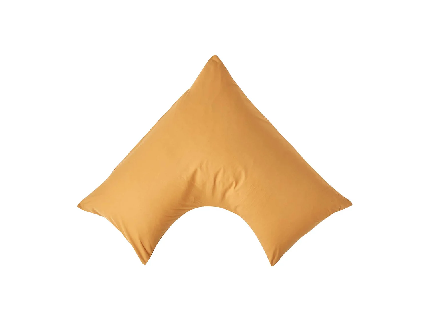 Homescapes Mustard Yellow Egyptian Cotton V Shaped Pillowcase 200 TC