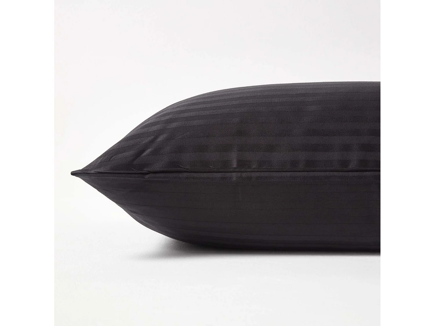 Homescapes Black Egyptian Cotton Ultrasoft Housewife Pillowcase 330 TC, King Size