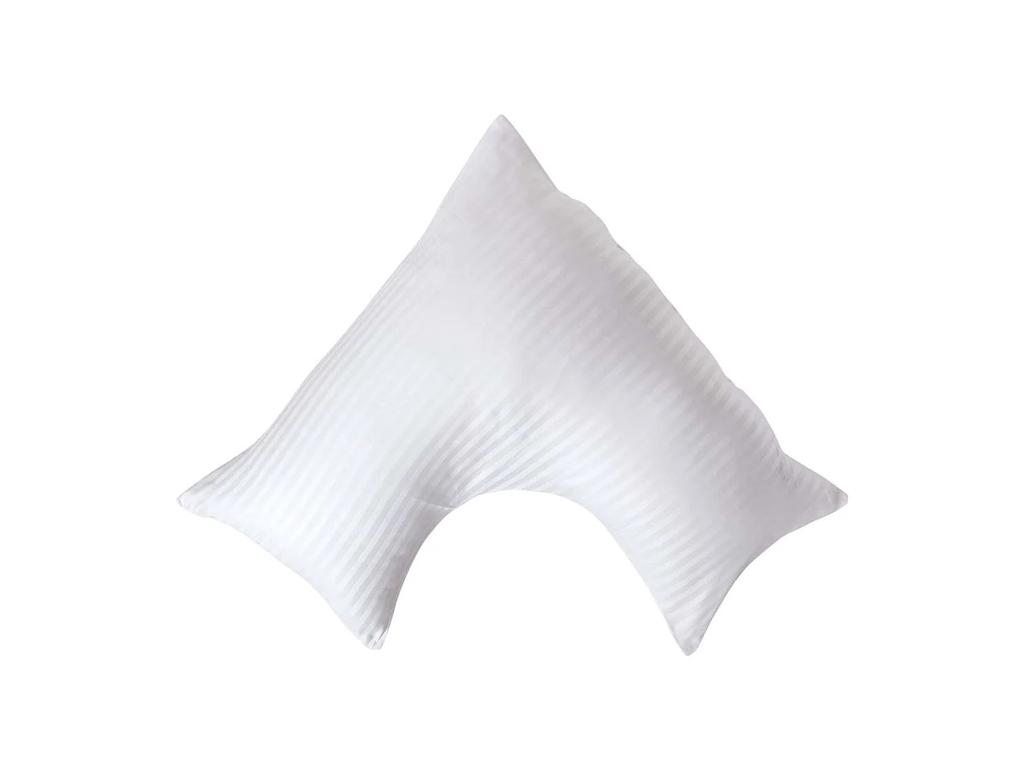 Homescapes White Egyptian Cotton Super Soft V Shaped Pillowcase 330 TC