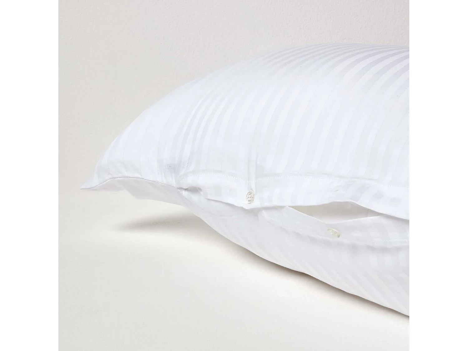 Homescapes White Egyptian Cotton Super Soft V Shaped Pillowcase 330 TC