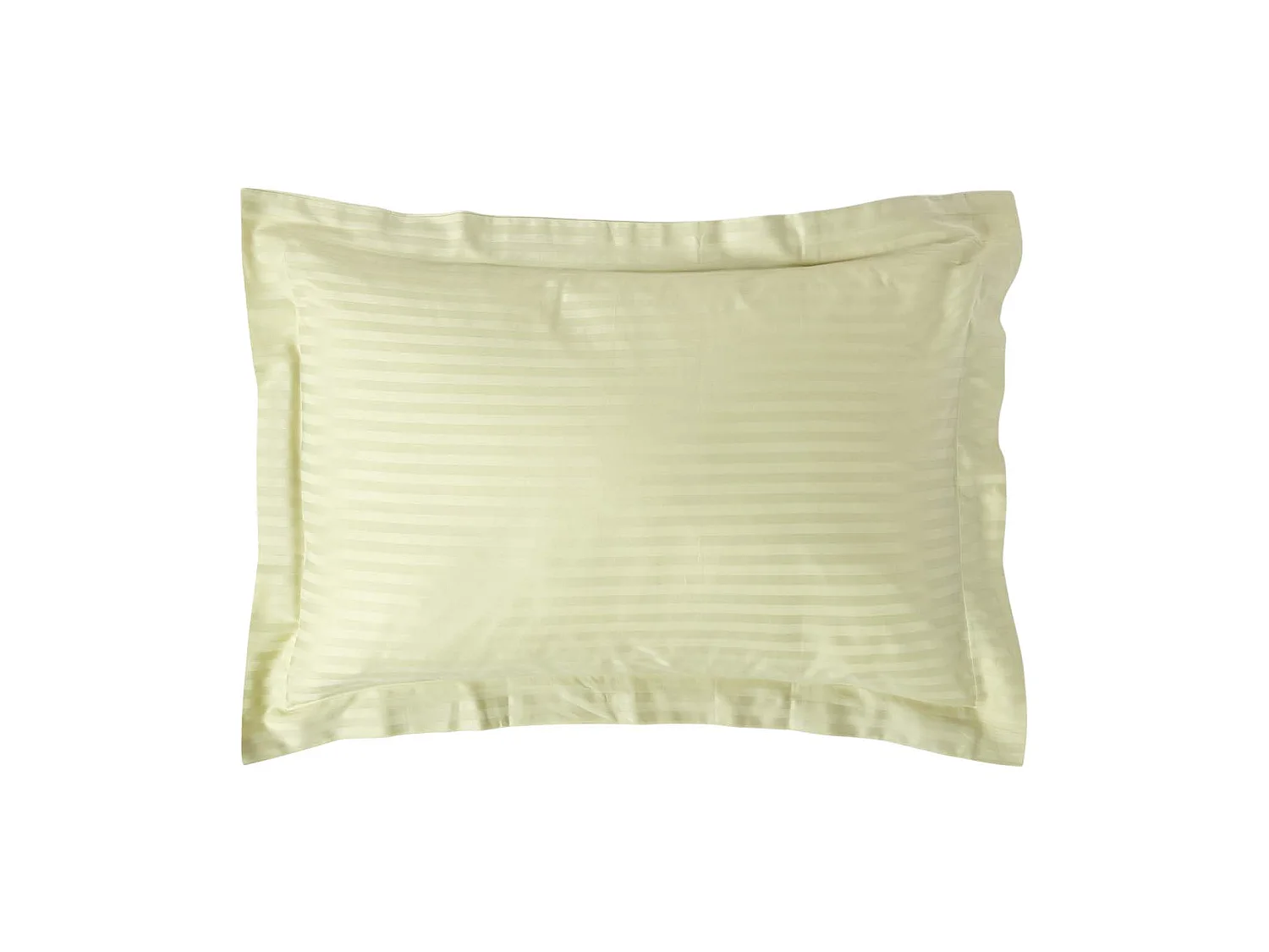 Homescapes Sage Green Egyptian Cotton Satin Stripe Oxford Pillowcase 330 TC