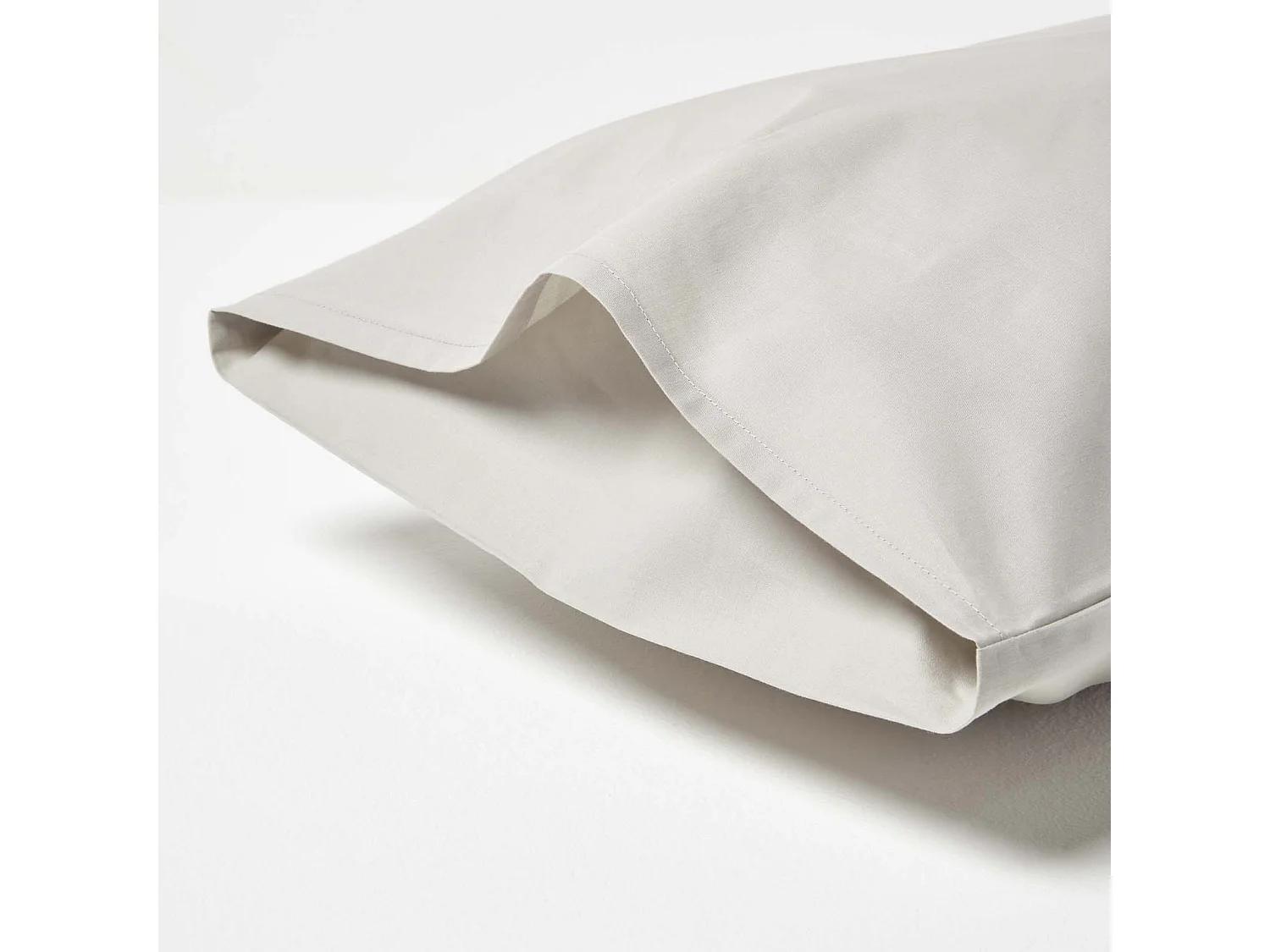 Homescapes Grey Cotton Kids Pillowcases 40 x 60 cm 200 Thread Count, 2 Pack