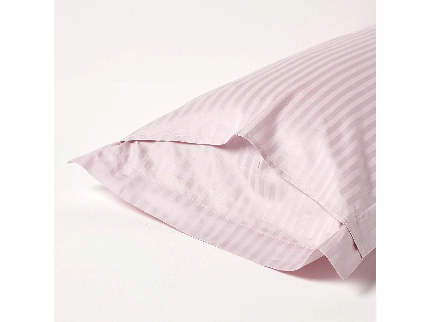 Homescapes Dusky Pink Violet Egyptian Cotton Ultrasoft King Size Oxford Pillowcase 330 TC