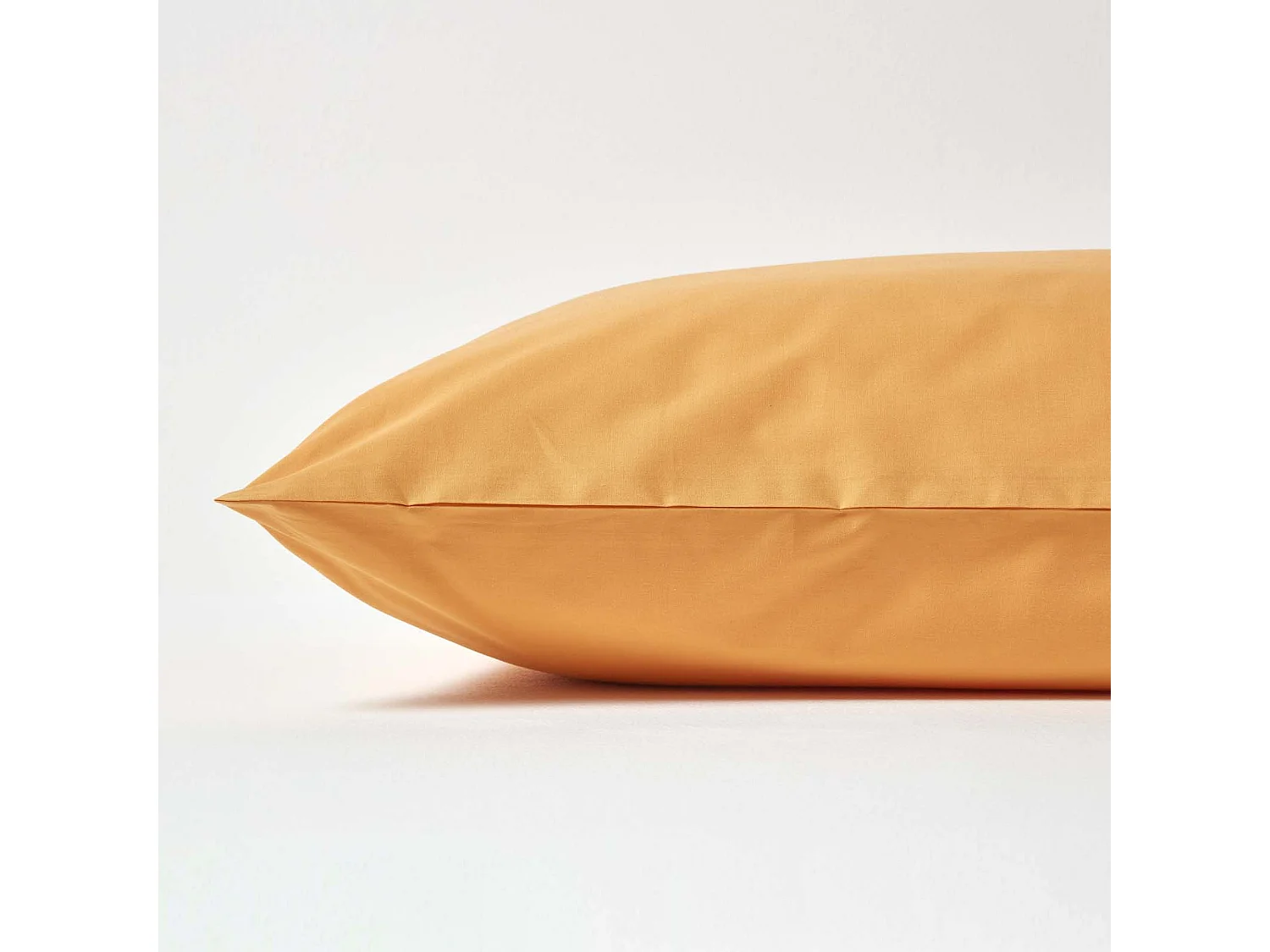 Homescapes Mustard Yellow Egyptian Cotton Housewife Pillowcase 200 TC, King Size