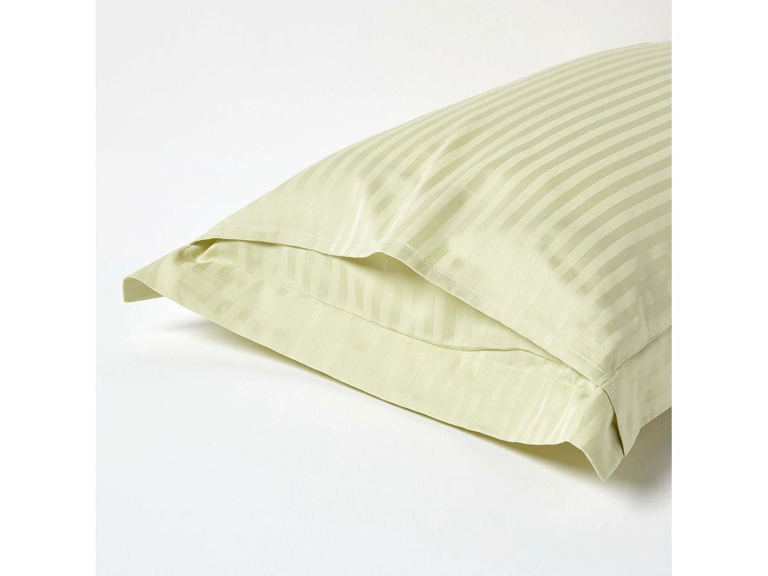 Homescapes Sage Green Egyptian Cotton Ultrasoft Kingsize Oxford Pillowcase 330 TC