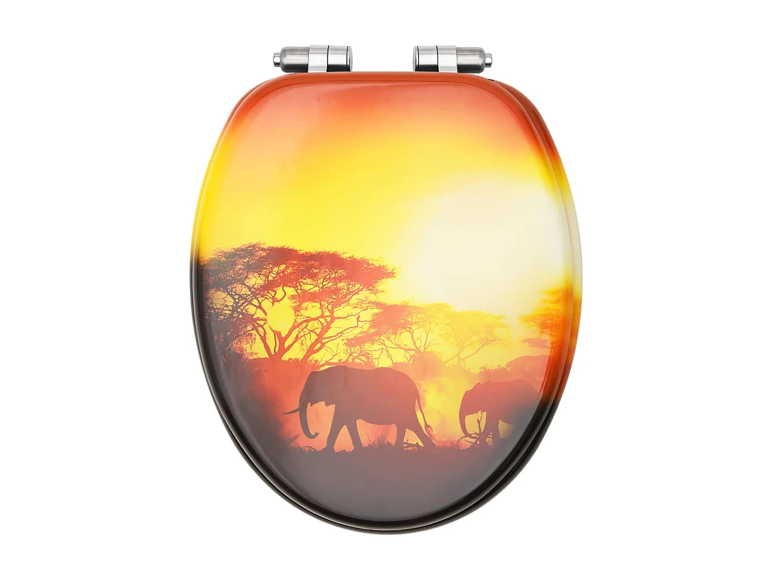 Siège de toilette abattant effet bois 42.5 x 35.8 x 5.3 cm 02_0002939