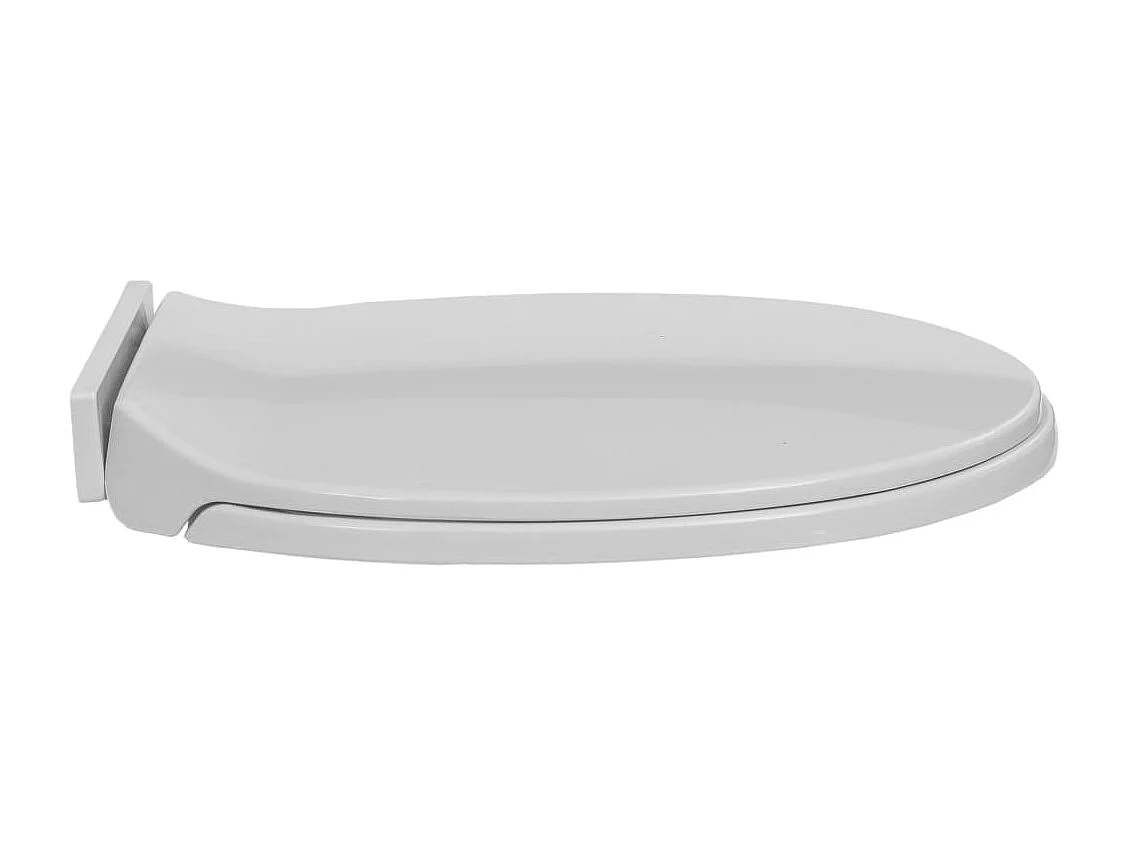 Siège de toilette abattant grise 46 x 34 x 34 cm 02_0002915