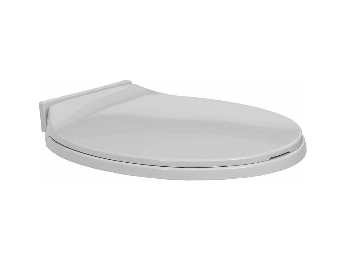 Tapa de inodoro con tapa de cierre suave gris claro ovalada 02_0002915