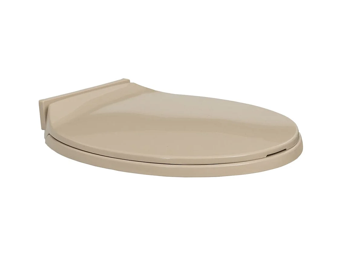 Siège de toilette abattant beige 46 x 34 x 34 cm 02_0002921