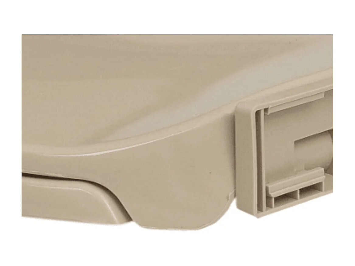 Siège de toilette abattant beige 46 x 34 x 34 cm 02_0002921