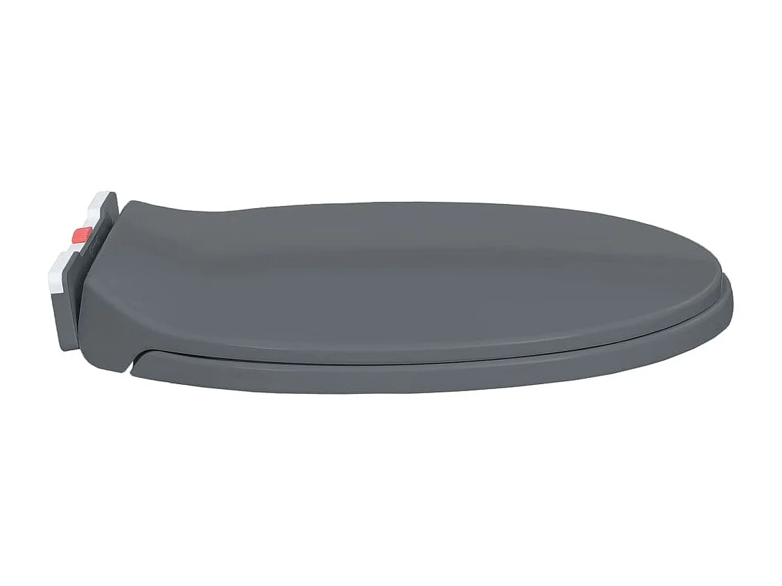 Assento sanitário com fechamento macio, assento sanitário, tigela, banheiro, casa, restaurante, hotel, loja, oval, cinza 02_0002918