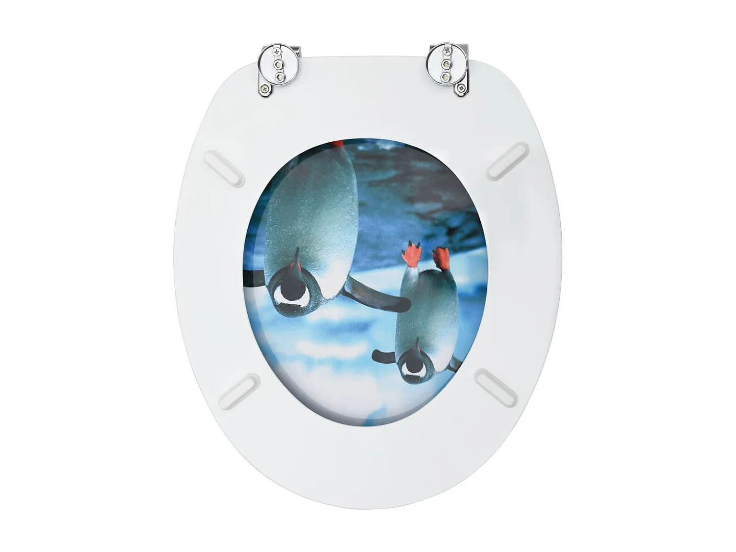 Siège de toilette abattant effet bois 42.5 x 35.8 x 5.3 cm 02_0002931