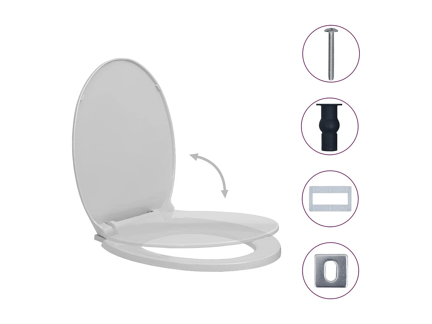 Assento Sanitário Soft Close Oval Cinza Claro 02_0002916