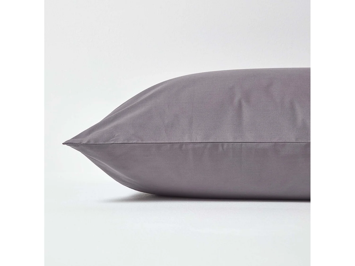 Homescapes Dark Grey Continental Pillowcase Egyptian Cotton 200 TC, 60 x 60 cm