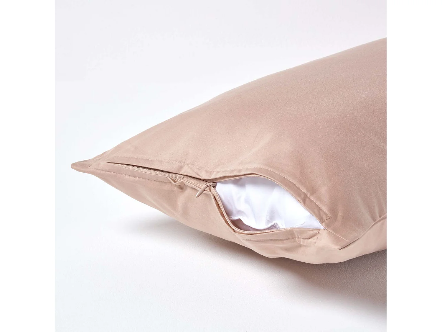 Homescapes Mink Continental Egyptian Cotton Pillowcase 1000 TC, 40 x 80 cm