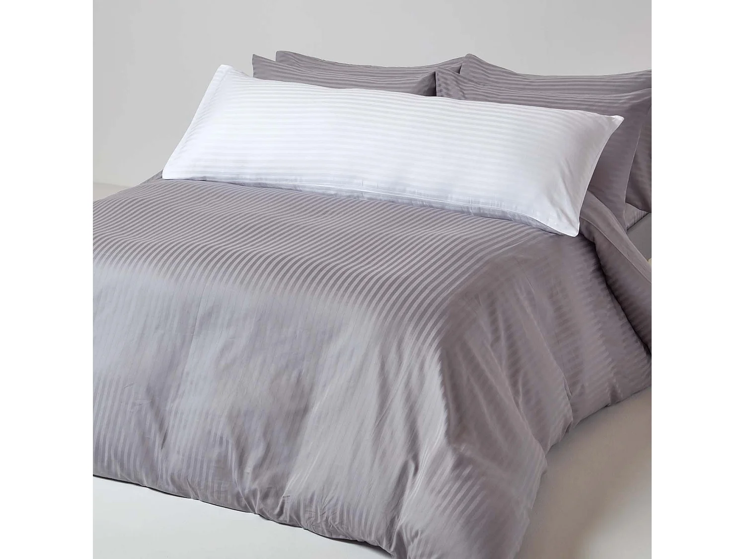 Homescapes White Egyptian Cotton Ultrasoft Body Pillowcase 330 TC