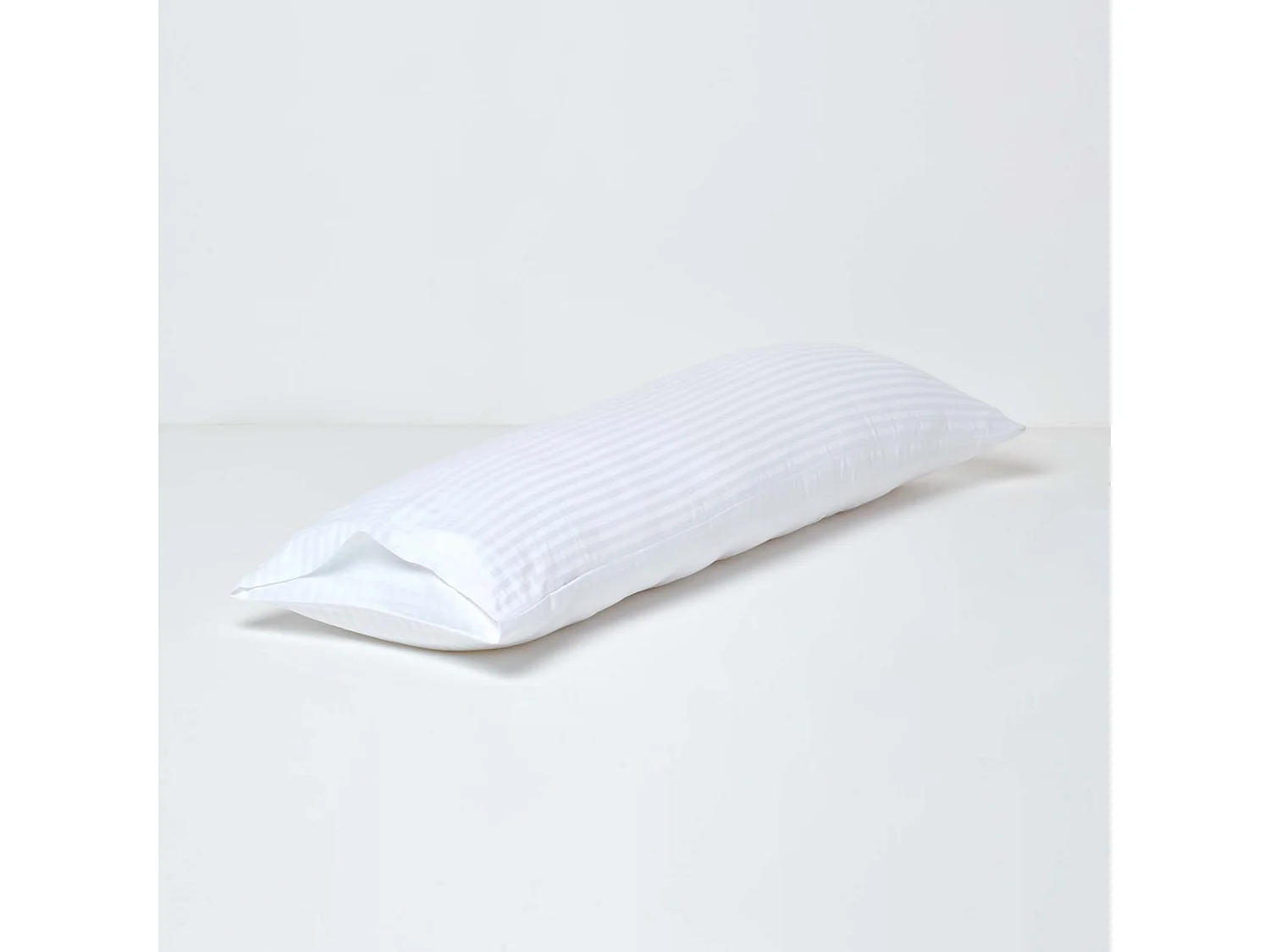 Homescapes White Egyptian Cotton Ultrasoft Body Pillowcase 330 TC